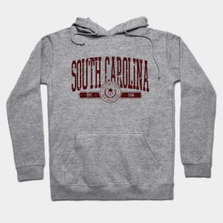 South Carolina Vintage Distressed Palmetto State Hoodie